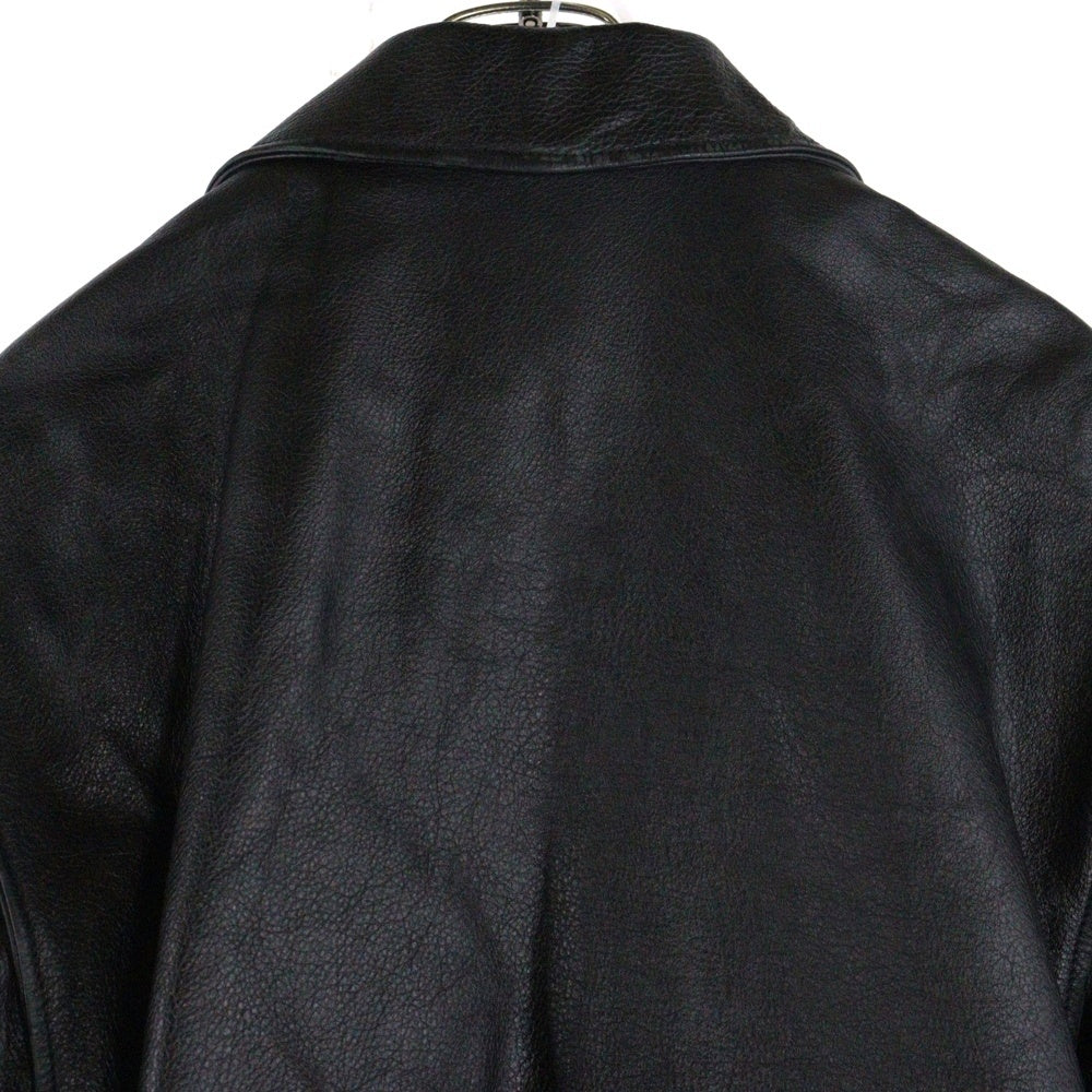 BALENCIAGA(バレンシアガ) 17AW オーバーサイズ レザー ダブル ライダース ジャケット ブラック 485716 TWH15
