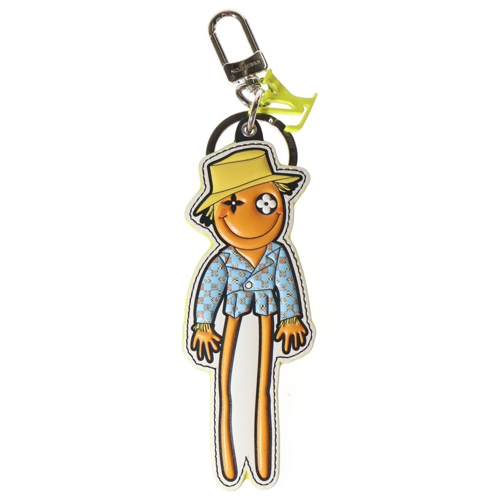 LOUIS VUITTON(ルイヴィトン) ポルトクレ LVスケアクロウ モノグラムキャンバス レザー キーホルダー オレンジ/ブラウン MP2922 CX1210