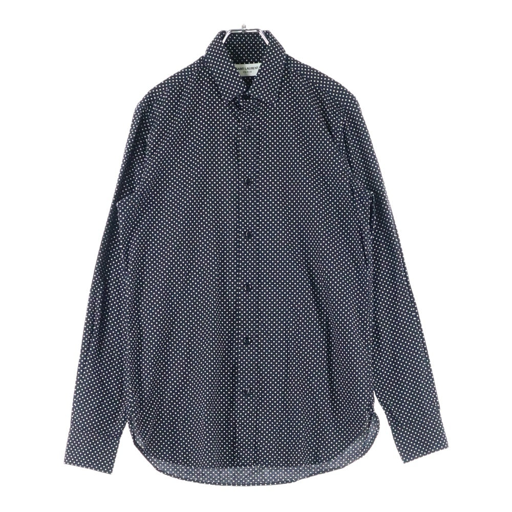 SAINT LAURENT PARIS(サンローランパリ) 15SS Star Dot L/S Shirt スタードット 長袖シャツ ブラック 376916 Y611L