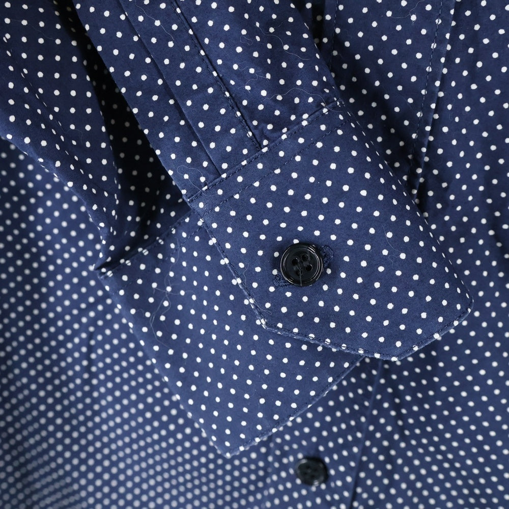SAINT LAURENT PARIS(サンローランパリ) 13AW Polka Dot L/S Shirt ポルカドット 長袖シャツ ネイビー 323920 YM71P