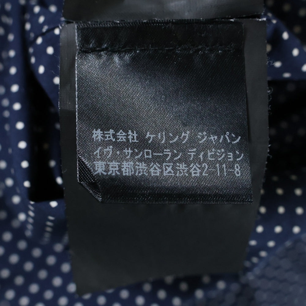 SAINT LAURENT PARIS(サンローランパリ) 13AW Polka Dot L/S Shirt ポルカドット 長袖シャツ ネイビー 323920 YM71P