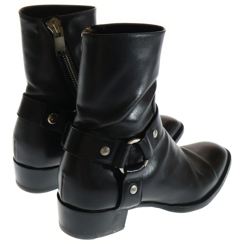 SAINT LAURENT PARIS(サンローランパリ) 13AW Ring Boots ワイアット ハーネス リングブーツ ブラック DU 330781