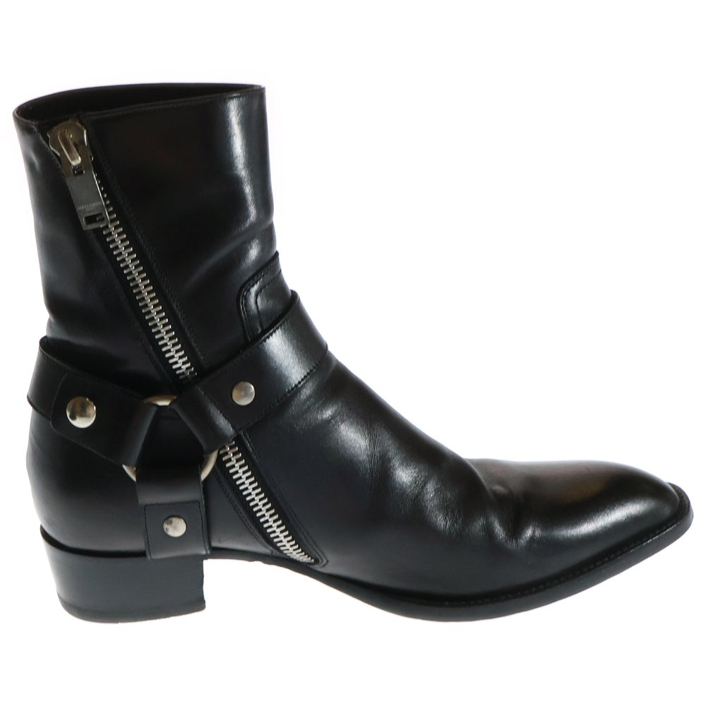 SAINT LAURENT PARIS(サンローランパリ) 13AW Ring Boots ワイアット ハーネス リングブーツ ブラック DU 330781