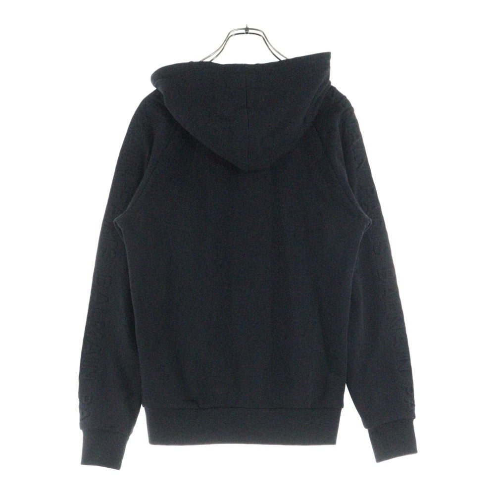 BALMAIN(バルマン) Logo Emboss Zip Parka ショルダーロゴエンボス スウェット ジップパーカー ブラック 3122I339