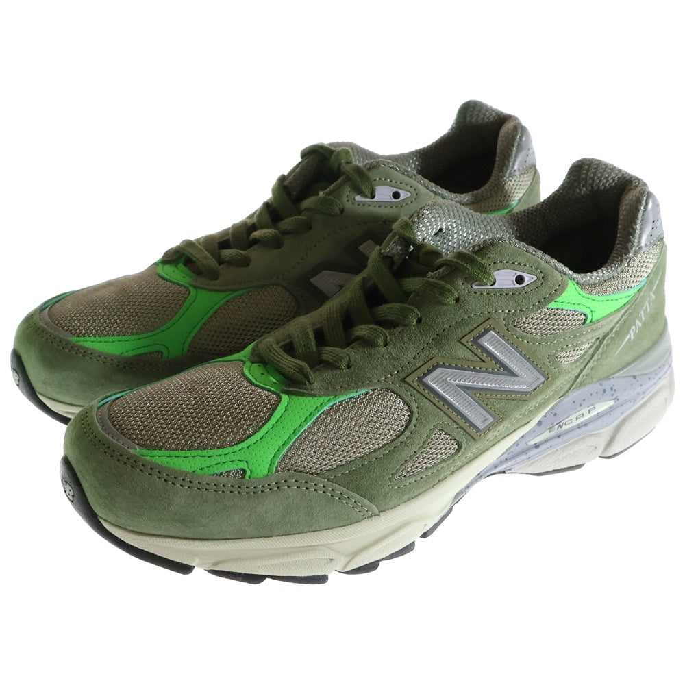 New Balance(ニューバランス) × PATTA KEEP YOUR FAMILY CLOSE M990PP3 キープ ユア ファミリー クローズ ローカットスニーカー グリーン US8/26cm