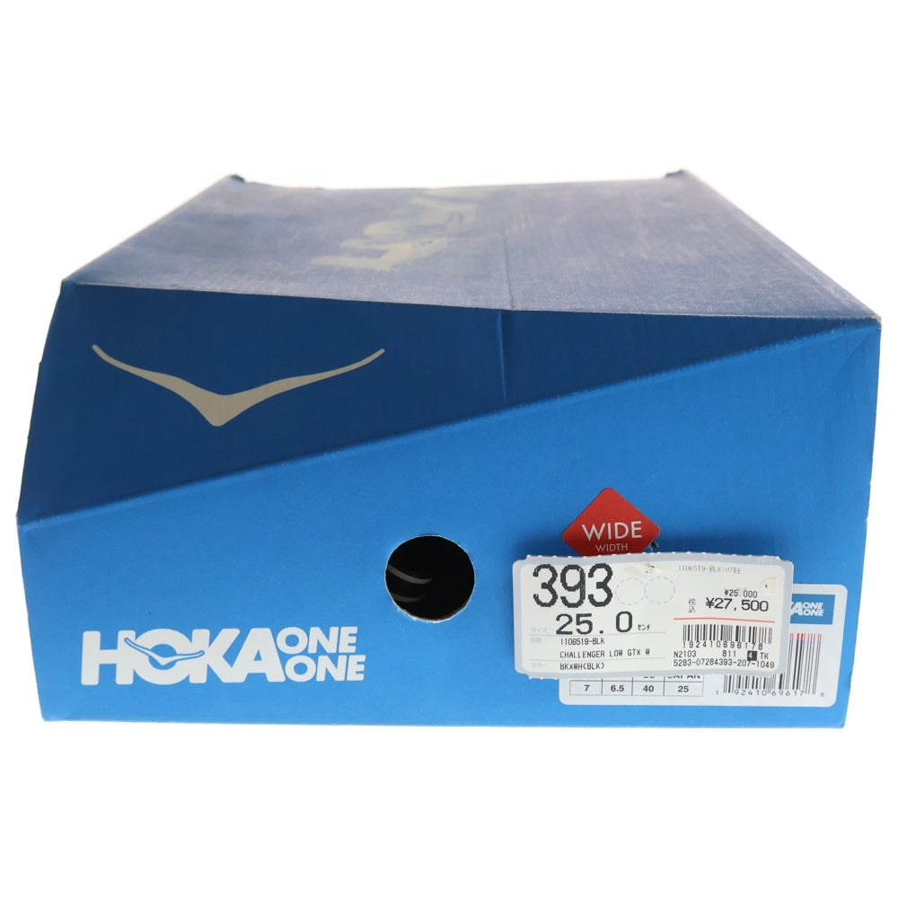 HOKA ONE ONE(ホカオネオネ) CHALLENGER LOW GTX WIDE チャレンジャー ゴアテックス ワイド ローカットスニーカー ブラック US7/25cm 1106519
