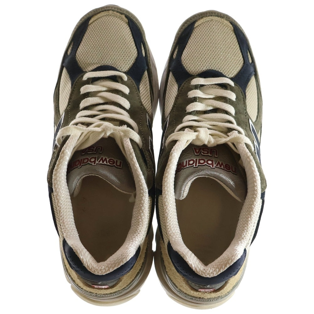New Balance(ニューバランス) M990TO3 V3 スウェード ローカットスニーカー カーキ US8/26cm