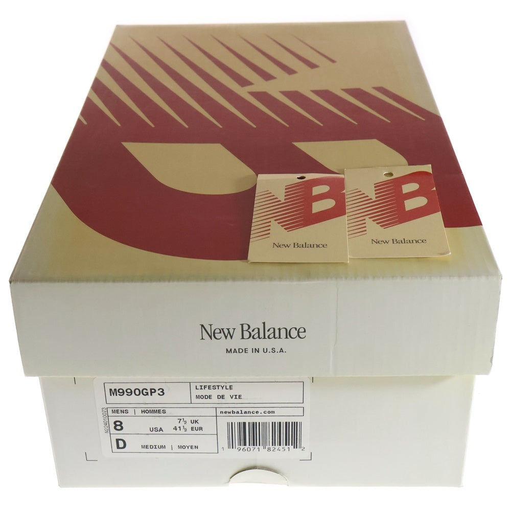 New Balance(ニューバランス) M990GP3 V3 スウェード ローカットスニーカー カーキ US8/26cm