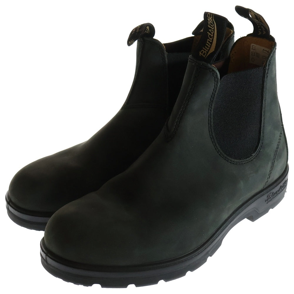 blundstone(ブランドストーン) 587 ラウンドトゥ スウェード サイドゴアブーツ カーキ