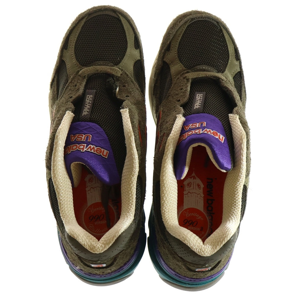 New Balance(ニューバランス) ×YCMC M990S03 Great Outdoors グレートアウトドアズ スエードローカットスニーカー グリーン US8/26cm M990S03