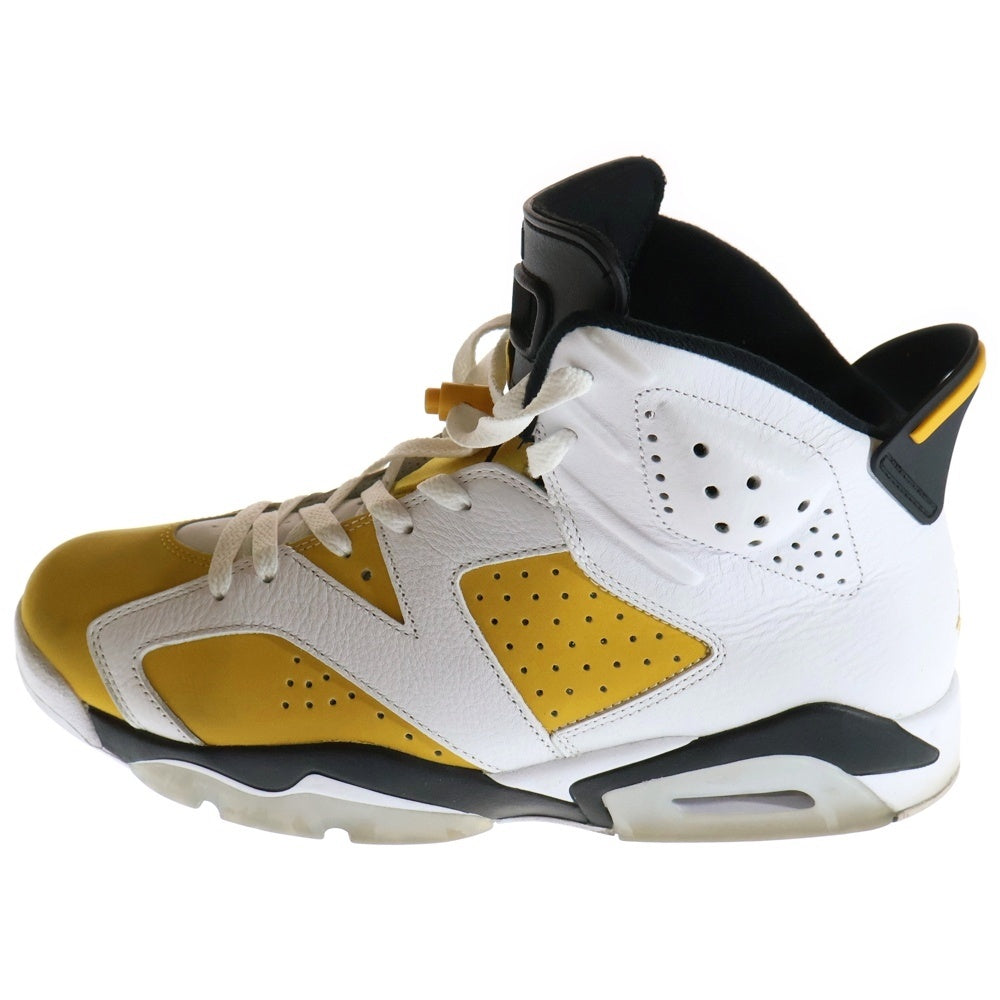 NIKE(ナイキ) AIR JORDAN 6 RETRO Yellow Ochre エアジョーダン6 レトロ イエローオークル ハイカットスニーカー ホワイト/イエロー US11.5/29.5cm CT8529-170