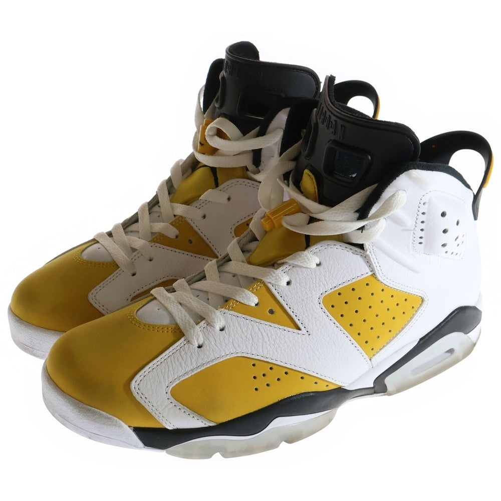 NIKE(ナイキ) AIR JORDAN 6 RETRO Yellow Ochre エアジョーダン6 レトロ イエローオークル ハイカットスニーカー ホワイト/イエロー US11.5/29.5cm CT8529-170