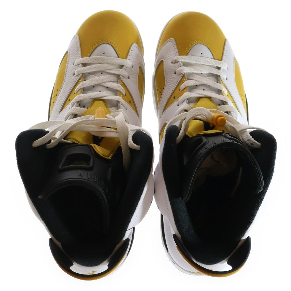 NIKE(ナイキ) AIR JORDAN 6 RETRO Yellow Ochre エアジョーダン6 レトロ イエローオークル ハイカットスニーカー ホワイト/イエロー US11.5/29.5cm CT8529-170