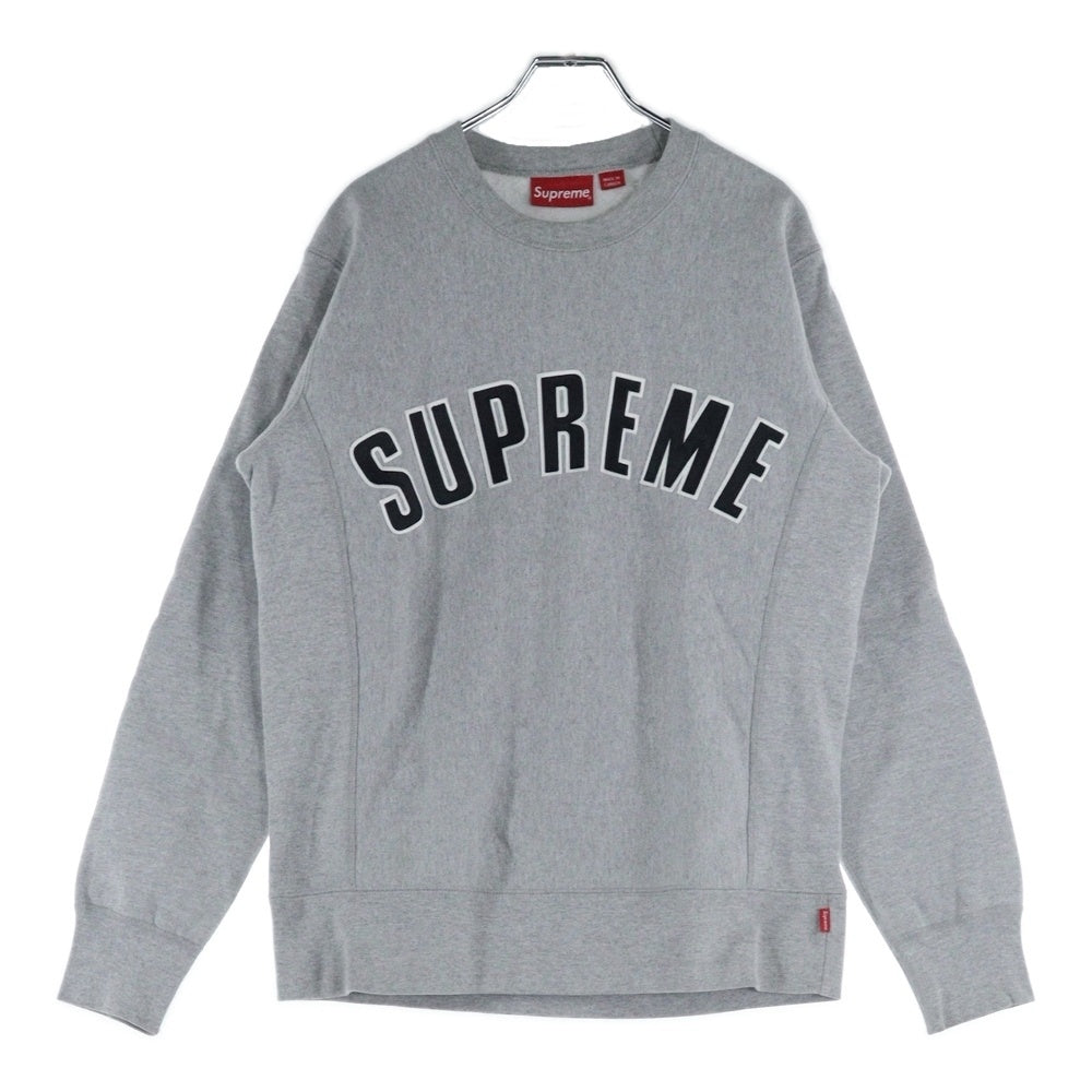SUPREME(シュプリーム) 15AW Arc Logo Crewneck Sweat アーチロゴ クルーネック スウェットトレーナー グレー