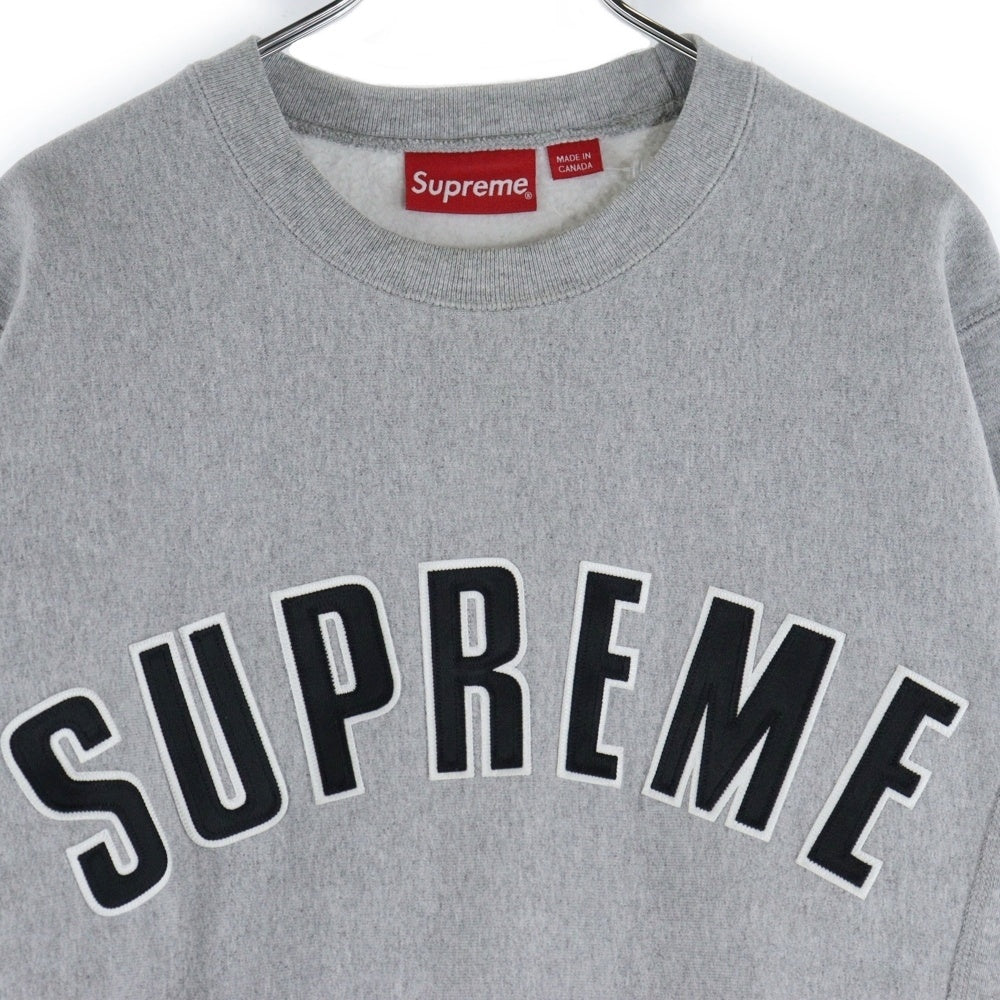 SUPREME(シュプリーム) 15AW Arc Logo Crewneck Sweat アーチロゴ クルーネック スウェットトレーナー グレー