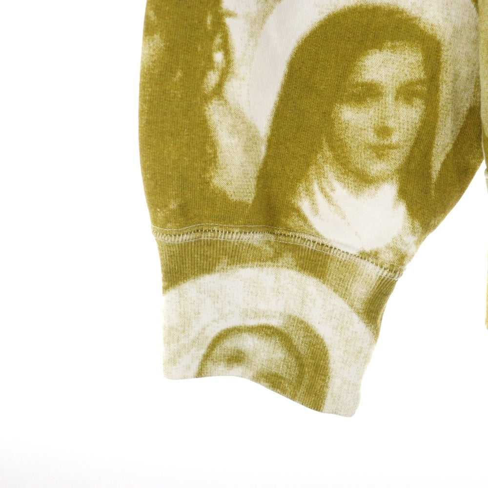 SUPREME(シュプリーム) 18AW Jesus and Mary Hooded Sweatshirt 総柄 ジーザス アンド マリア プルオーバー スウェットパーカー フーディ イエロー