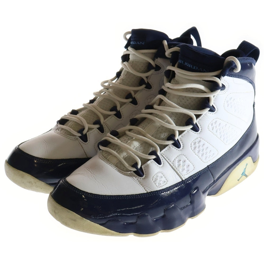 NIKE(ナイキ) AIR JORDAN 9 UNIVERSITY BLUE エアジョーダン9 ユニバーシティブルー ハイカットスニーカー ホワイト/ブルー US11/29cm 302370-145
