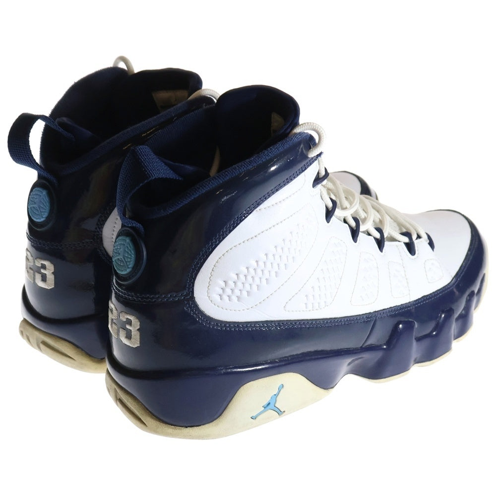 NIKE(ナイキ) AIR JORDAN 9 UNIVERSITY BLUE エアジョーダン9 ユニバーシティブルー ハイカットスニーカー ホワイト/ブルー US11/29cm 302370-145