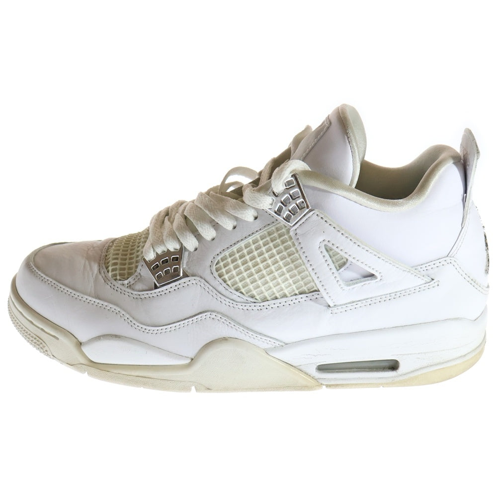NIKE(ナイキ) AIR JORDAN 4 RETRO PURE MONEY エアジョーダン 4 レトロ ピュアマネー ハイカットスニーカー ホワイト US11/29cm 308497-100