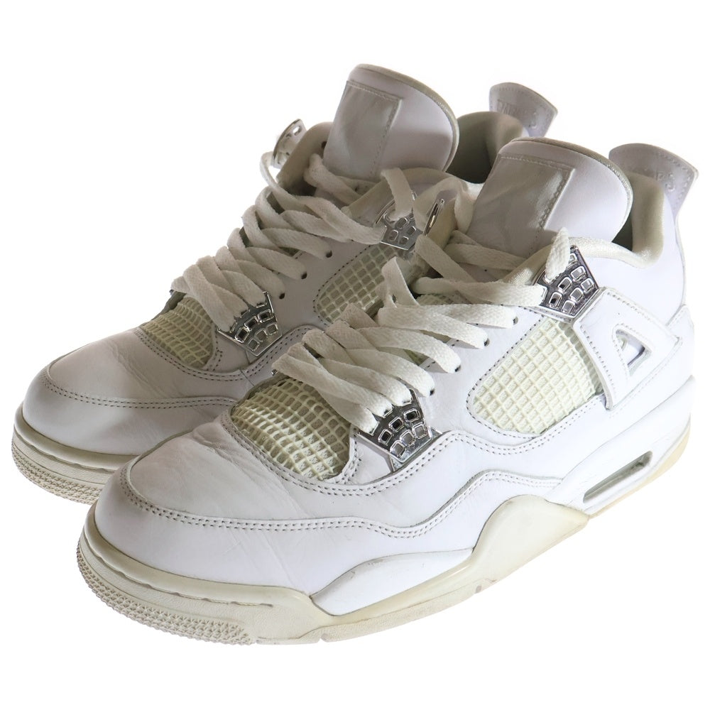 NIKE(ナイキ) AIR JORDAN 4 RETRO PURE MONEY エアジョーダン 4 レトロ ピュアマネー ハイカットスニーカー ホワイト US11/29cm 308497-100