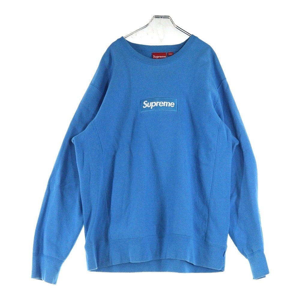 SUPREME(シュプリーム) 18AW Box Logo Crewneck ボックスロゴ クルーネック スウェットトレーナー ライトブルー