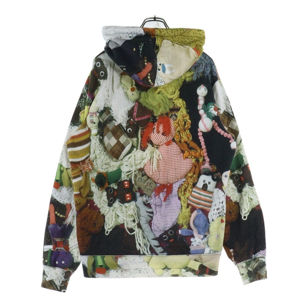 SUPREME(シュプリーム) 18AW×Mike Kelley More Love Hours Than Can Ever be Repaid Hooded Sweatshirt マイクケリー 総柄プリント フロントロゴ プルオーバースウェットパーカー