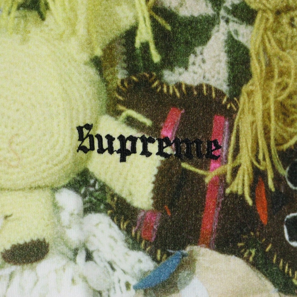 SUPREME(シュプリーム) 18AW×Mike Kelley More Love Hours Than Can Ever be Repaid Hooded Sweatshirt マイクケリー 総柄プリント フロントロゴ プルオーバースウェットパーカー