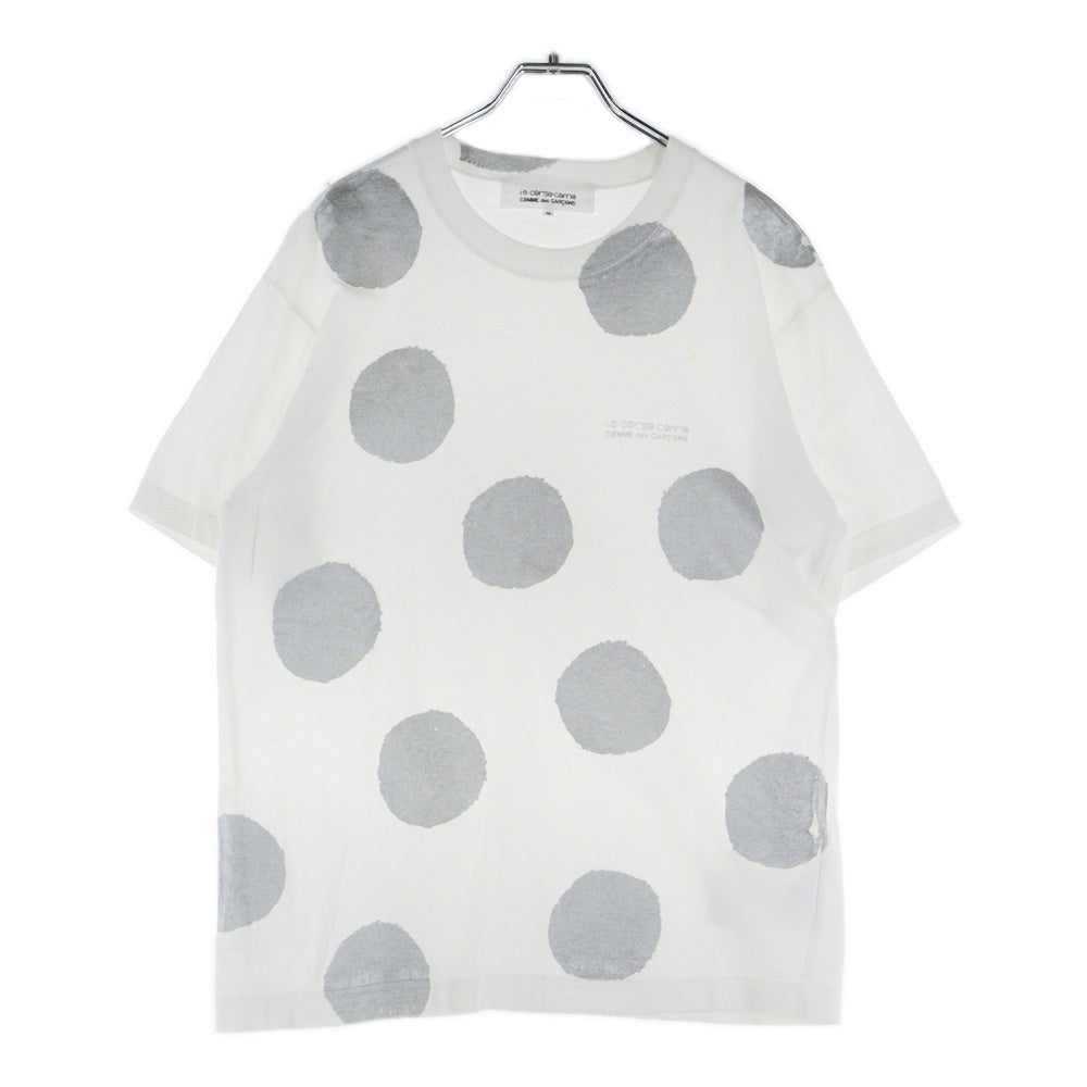 COMME des GARCONS(コムデギャルソン) 05SS ×10 CORSO COMO ディエチコルソコモ ドット柄 水玉 クルーネック半袖Tシャツ カットソー ホワイト SO-T903 AD2004