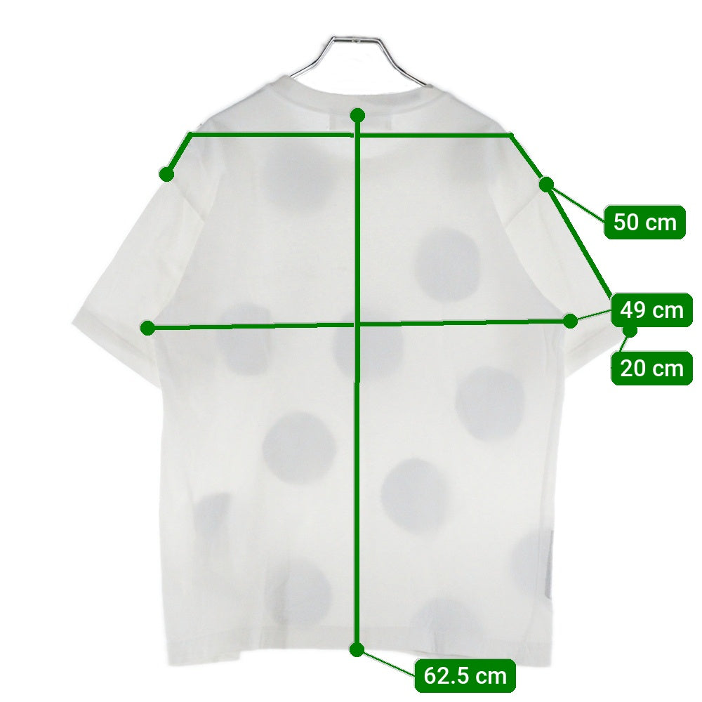 COMME des GARCONS(コムデギャルソン) 05SS ×10 CORSO COMO ディエチコルソコモ ドット柄 水玉 クルーネック半袖Tシャツ カットソー ホワイト SO-T903 AD2004