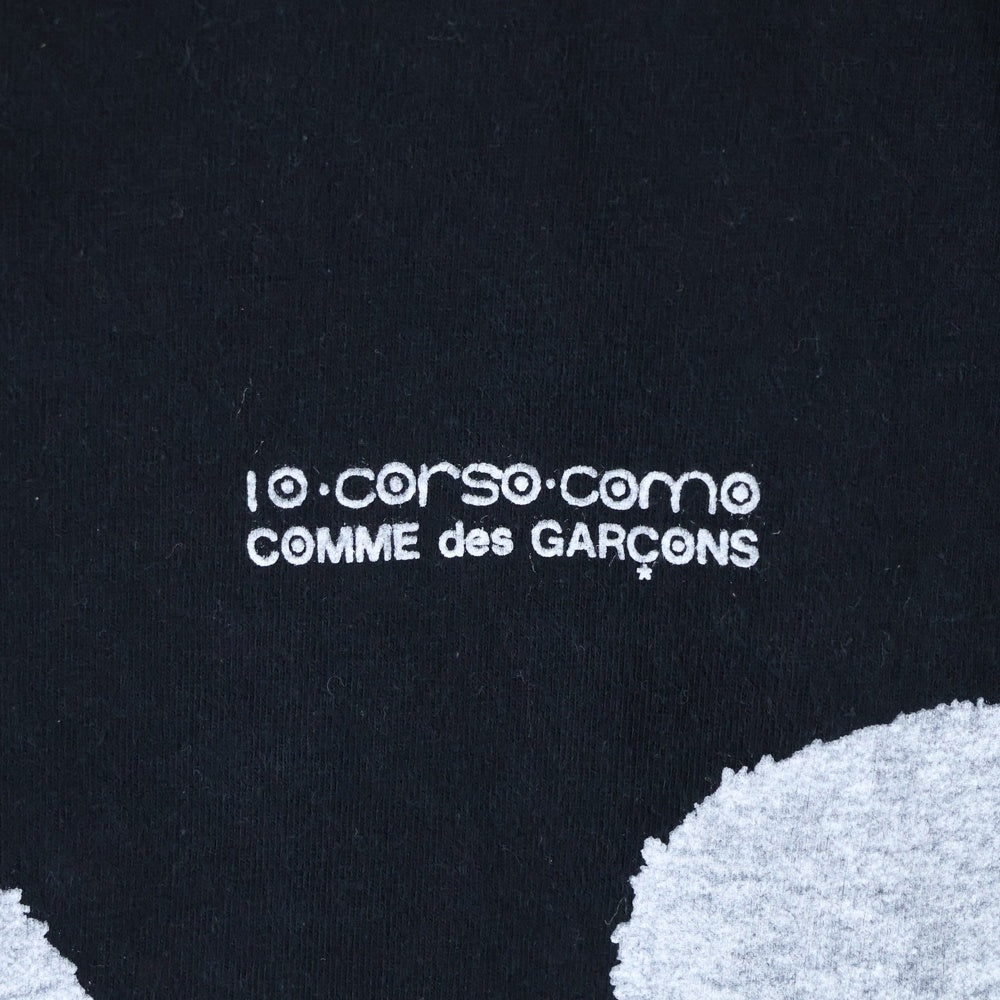 COMME des GARCONS(コムデギャルソン) 05SS ×10 CORSO COMO ディエチコルソコモ ドット柄 水玉 クルーネック半袖Tシャツ カットソー ブラック SO-T902 AD2004