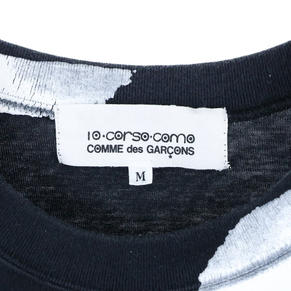 COMME des GARCONS(コムデギャルソン) 05SS ×10 CORSO COMO ディエチコルソコモ ドット柄 水玉 クルーネック半袖Tシャツ カットソー ブラック SO-T902 AD2004