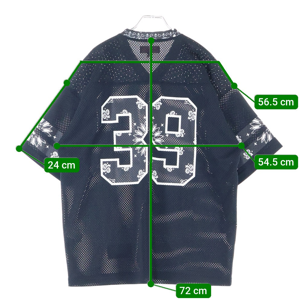 SUPREME(シュプリーム) Bandana Football Jersey バンダナ フットボール ジャージ メッシュTシャツ カットソー ブラック