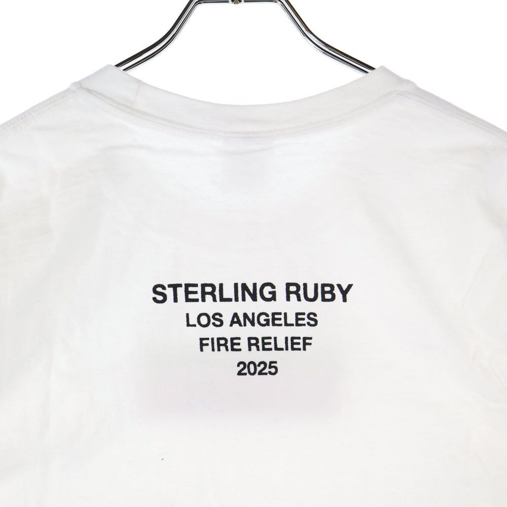 SUPREME(シュプリーム) 25SS ×Sterling Ruby Box Logo Tee スターリングルビー ボックスロゴ クルーネック半袖Tシャツ カットソー ホワイト