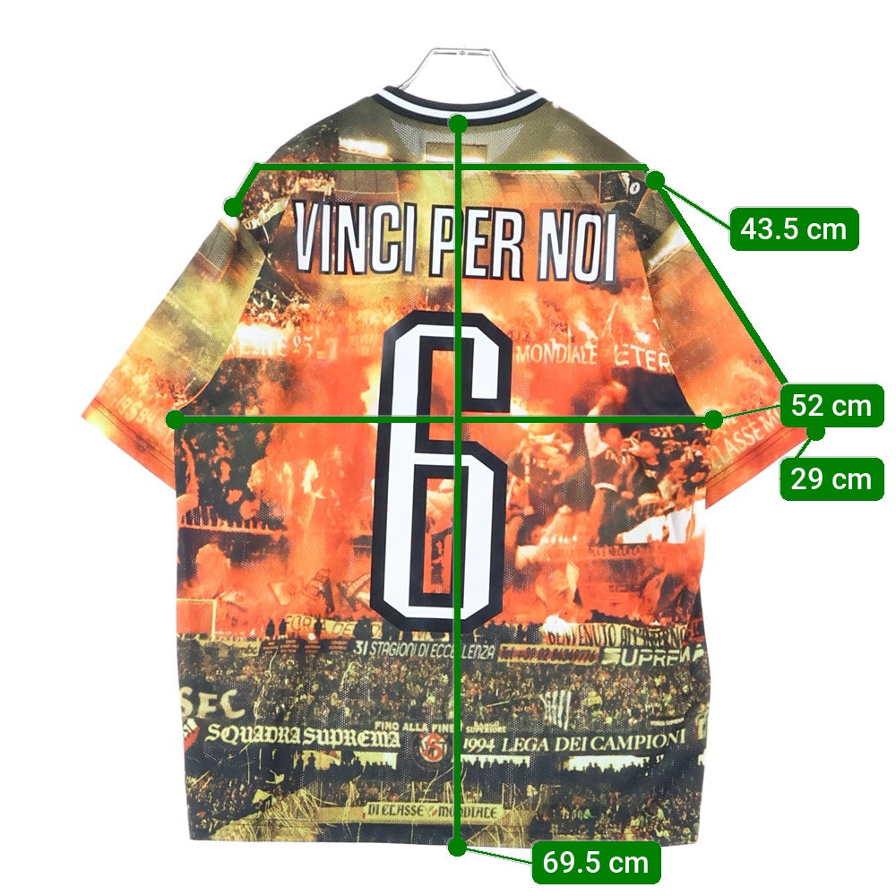 SUPREME(シュプリーム) 25SS Vinci Per Noi Soccer Jersey ヴィンチ ペル ノイ サッカージャージ 半袖Tシャツ オレンジ