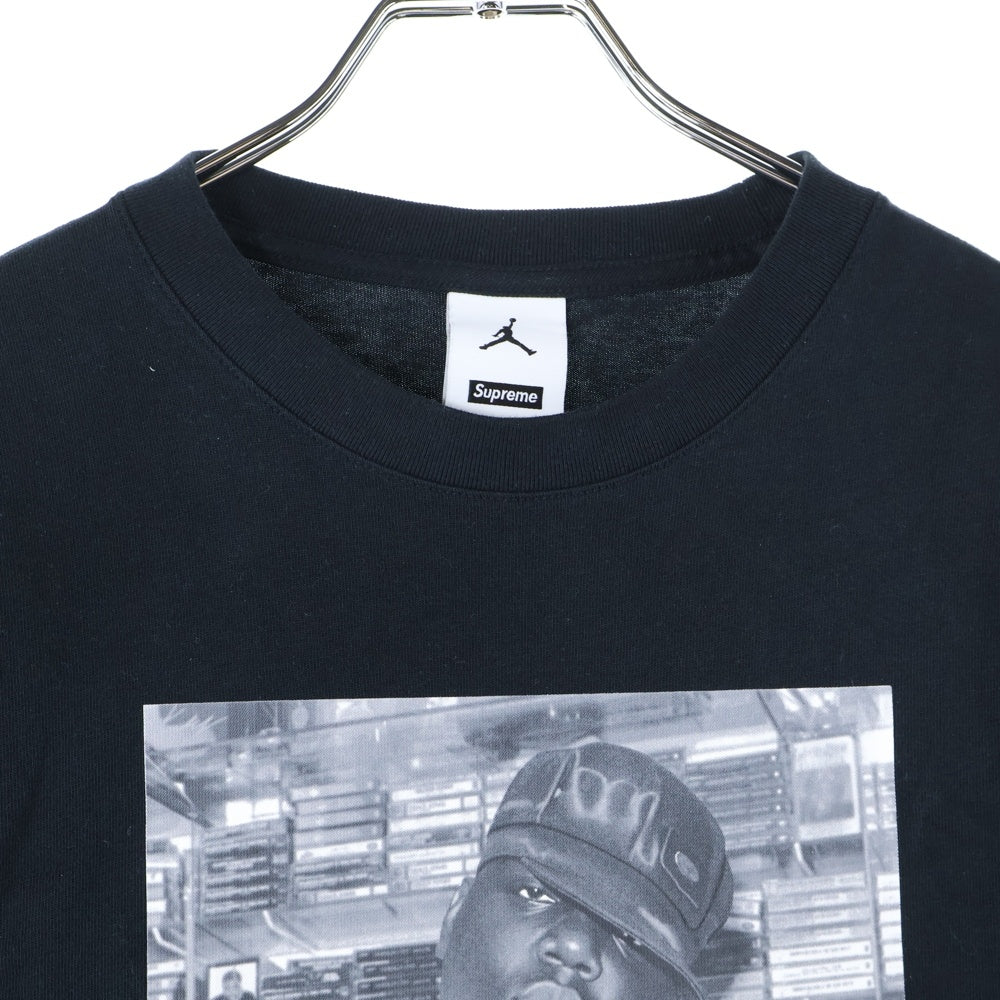 SUPREME(シュプリーム) 24AW ×JORDAN Biggie S/S Top ジョーダン ビギープリント半袖Tシャツ カットソー ブラック HJ8385-010