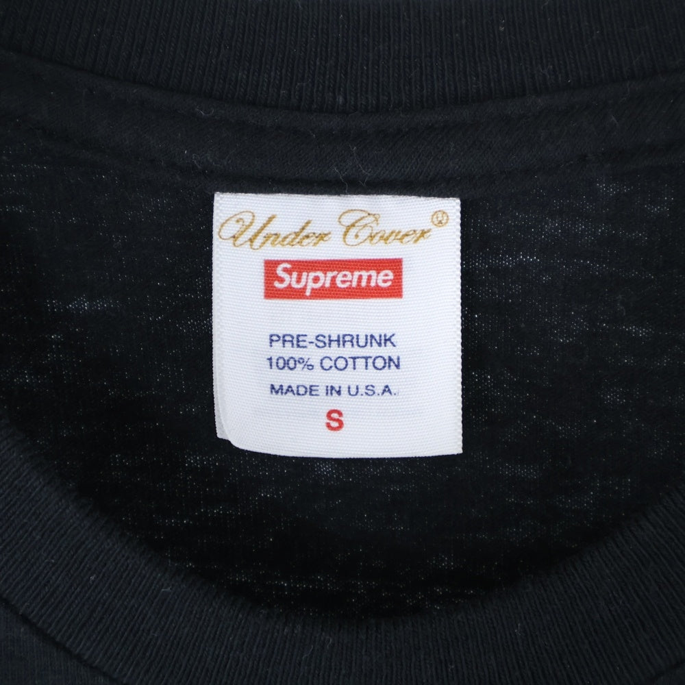 SUPREME(シュプリーム) 23SS ×UNDERCOVER Lupin Tee アンダーカバー ルパン三世 プリント クルーネック半袖Tシャツ カットソー ブラック