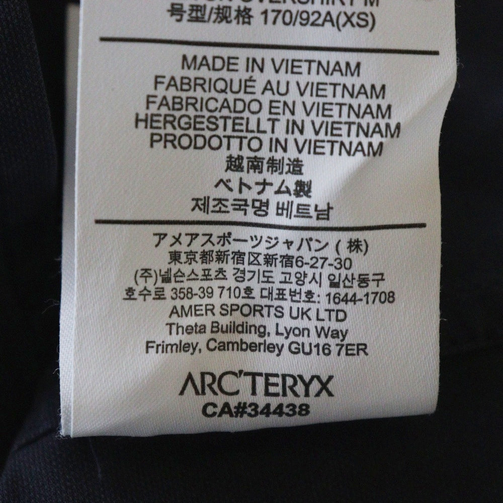 ARC'TERYX(アークテリクス) LEVON OVERSHIRT レヴォン フロントボタン 長袖シャツジャケット ネイビー 29687-136429
