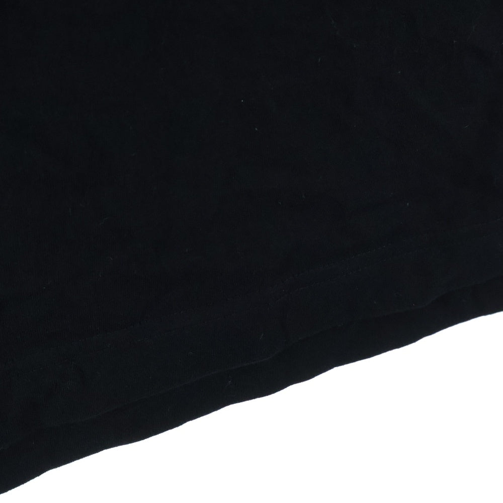 Yohji Yamamoto POUR HOMME(ヨウジヤマモト プールオム) PRINT HALF SLEEVE TEE ロゴプリント クルーネック 半袖Tシャツ カットソー ブラック