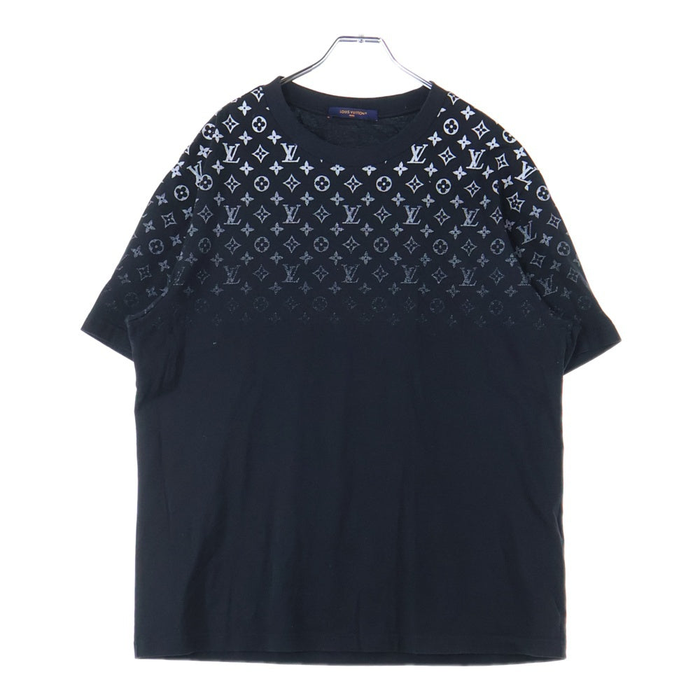 LOUIS VUITTON(ルイヴィトン) 24SS MONOGRAM T-SHIRTS モノグラム グラディエント クルーネック 半袖Tシャツ カットソー ブラック RM241Q FSB HQY42W