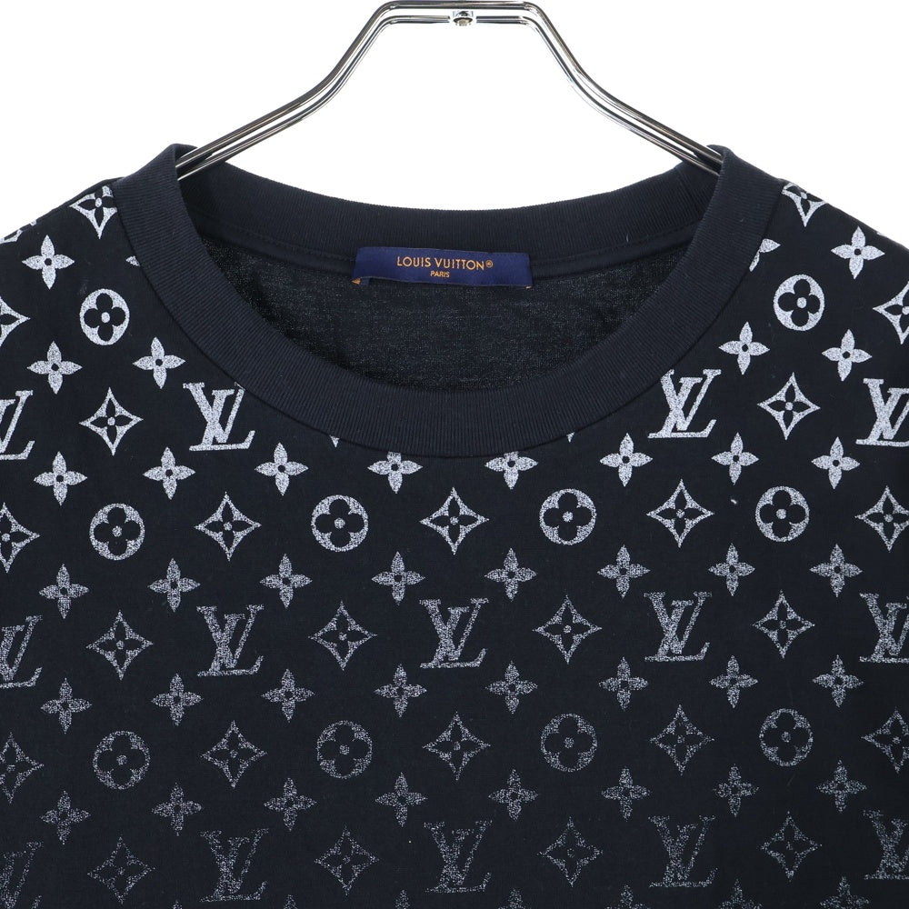LOUIS VUITTON(ルイヴィトン) 24SS MONOGRAM T-SHIRTS モノグラム グラディエント クルーネック 半袖Tシャツ カットソー ブラック RM241Q FSB HQY42W