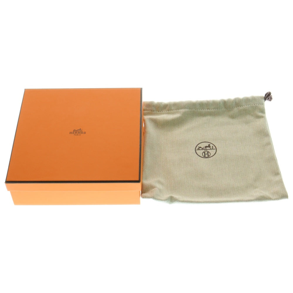 HERMES(エルメス) ノマド 40 レザー キャンバス ベルト ブラック/ベージュ W刻印
