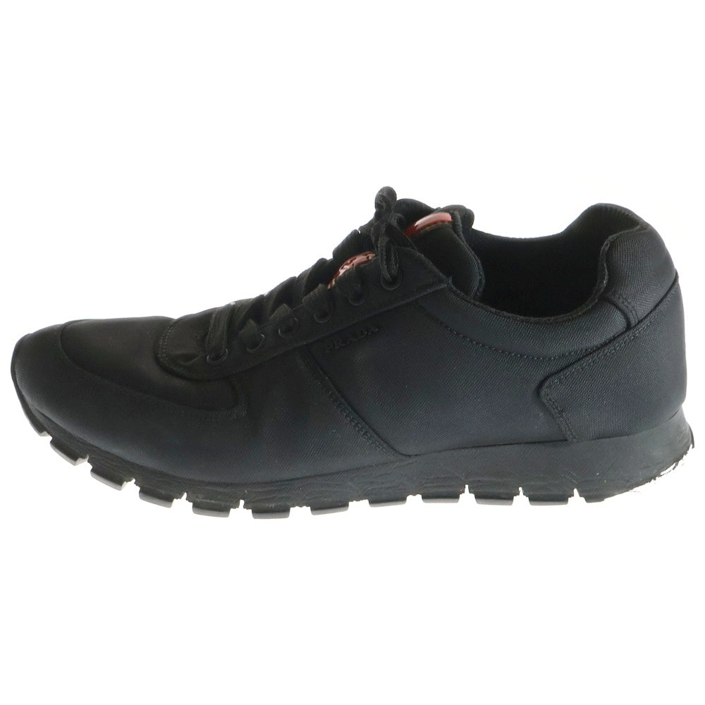 PRADA SPORT(プラダ スポーツ) ラバーロゴ ナイロン ローカットスニーカー ブラック 4E 2942