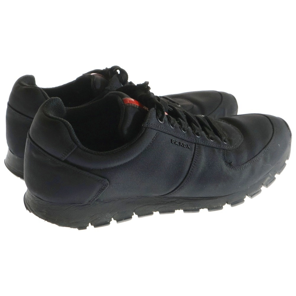 PRADA SPORT(プラダ スポーツ) ラバーロゴ ナイロン ローカットスニーカー ブラック 4E 2942