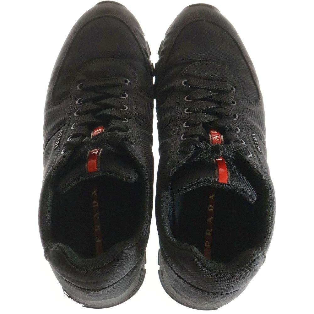 PRADA SPORT(プラダ スポーツ) ラバーロゴ ナイロン ローカットスニーカー ブラック 4E 2942