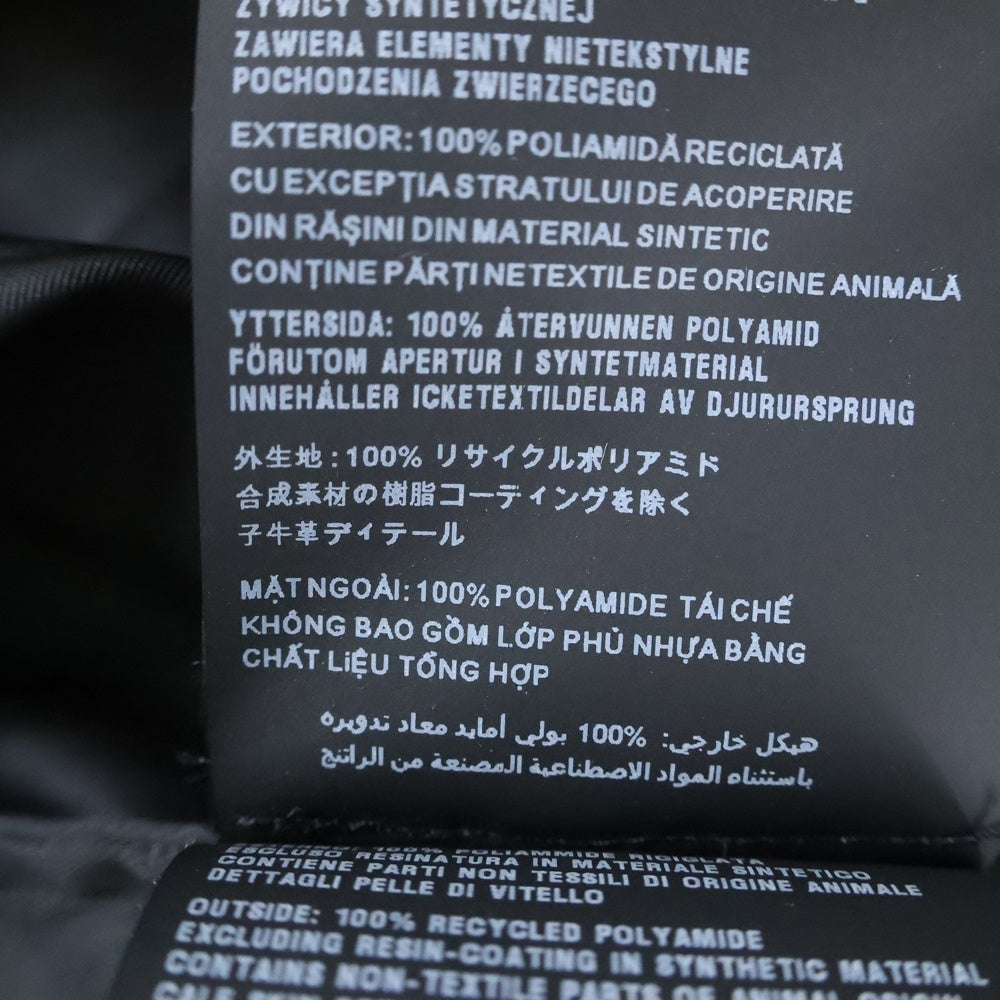 PRADA(プラダ) 20AW トライアングルロゴ リナイロン フロントポケット スナップボタン 長袖シャツ ブラック SC514 S202 1WQ8