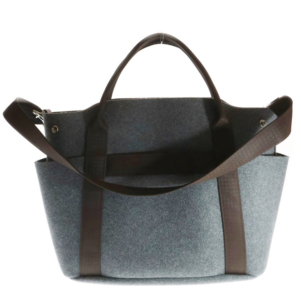 HERMES(エルメス) サックドパンサージュ グルーム 2Way ハンドショルダーバッグ グレー/ブラウン W刻印