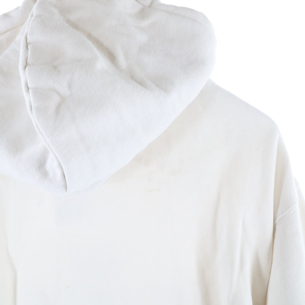 BALENCIAGA(バレンシアガ) 21AW ピクセルロゴプリント プルオーバー スウェットパーカー フーディ ホワイト 600583 TKVI8