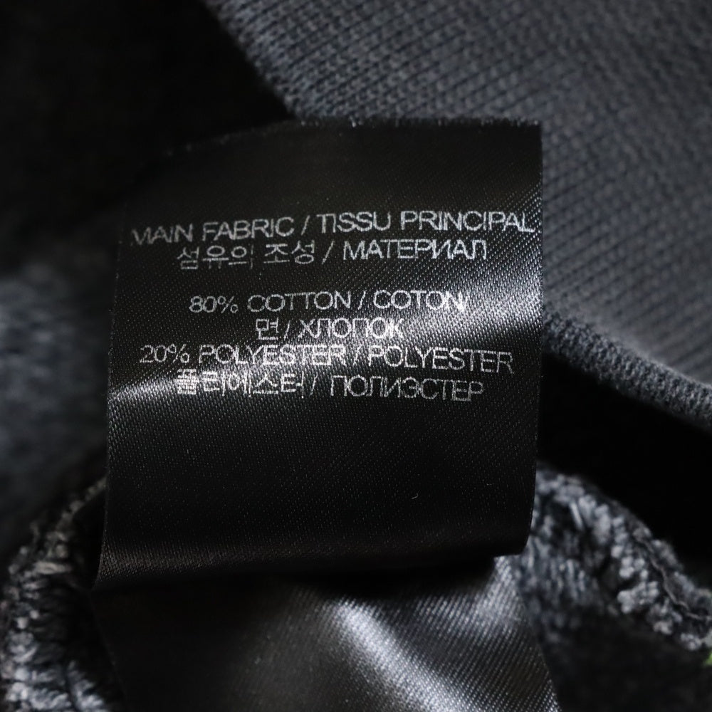 VETEMENTS(ヴェトモン) 23SS ロゴ刺繍 プルオーバー スウェットパーカー フーディ チャコールグレー UE63HD445B