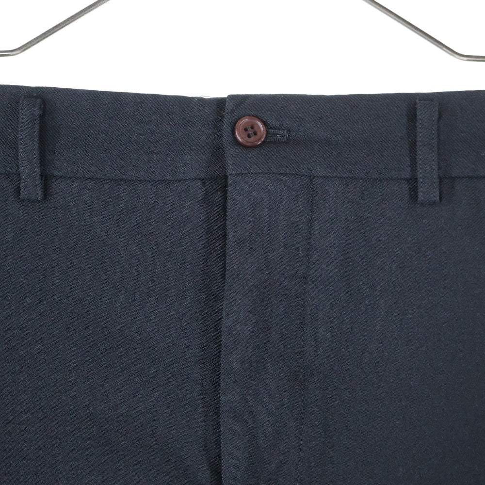 COMME des GARCONS HOMME PLUS(コムデギャルソンオムプリュス) 24SS ポリ縮絨 段違い ワイド ショーツ ショート ハーフパンツ ブラック PM-P041 AD2023