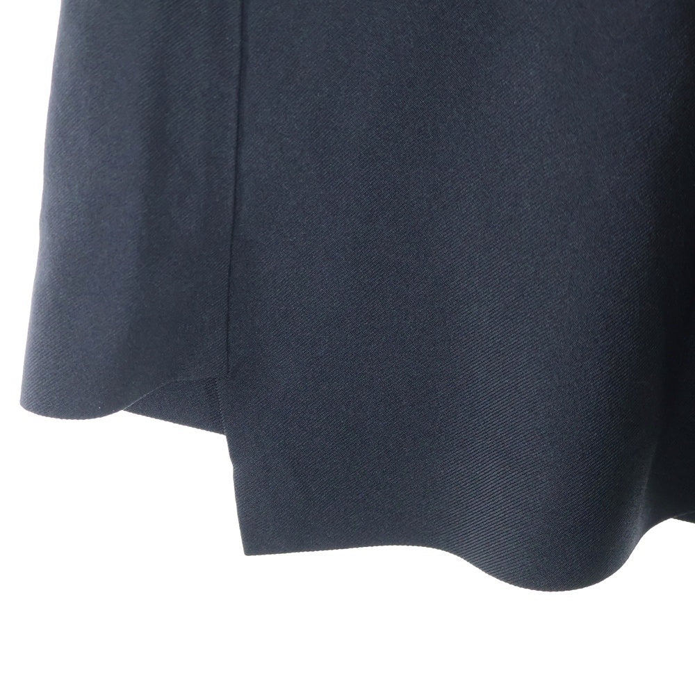 COMME des GARCONS HOMME PLUS(コムデギャルソンオムプリュス) 24SS ポリ縮絨 段違い ワイド ショーツ ショート ハーフパンツ ブラック PM-P041 AD2023